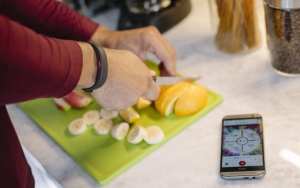 cutting fruit