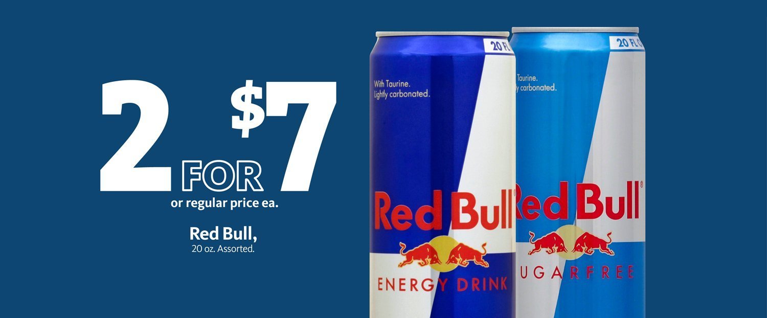 Express - Red Bull Energy Drink 2/$7