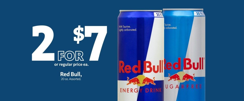 Red Bull Energy Drink 2/$7
