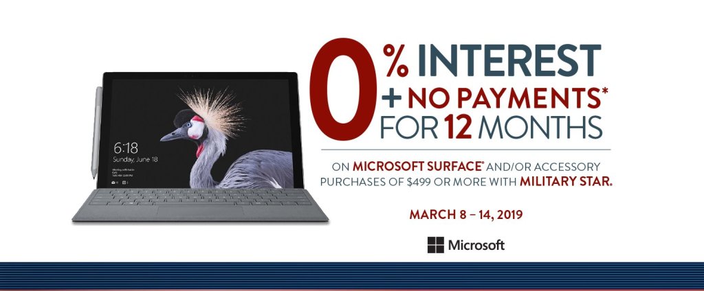 Microsoft Surface Finance Deal