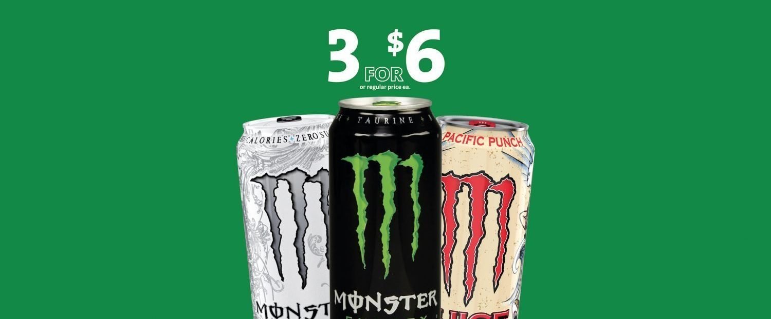 Express - Monster Energy 3/$6