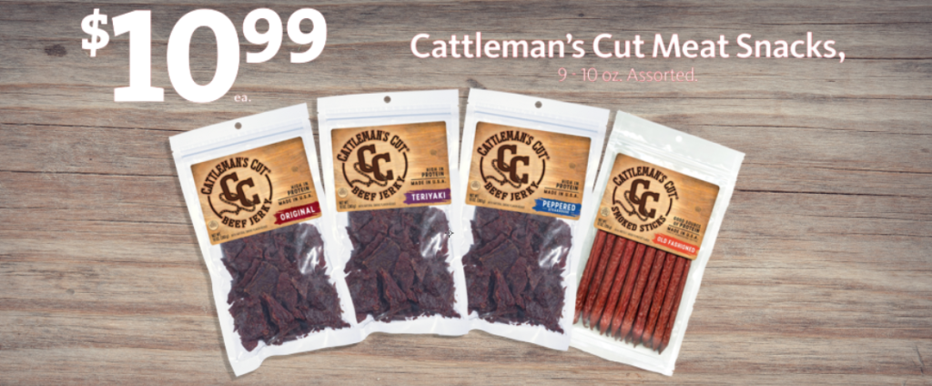 Cattleman’s Meat Snacks $10.99