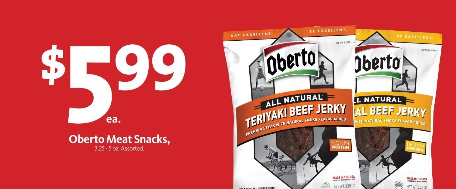 Express - Oberto Meat Snacks $5.99