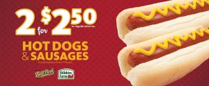 Express - Hot Dogs & Sausages 2/$2.50