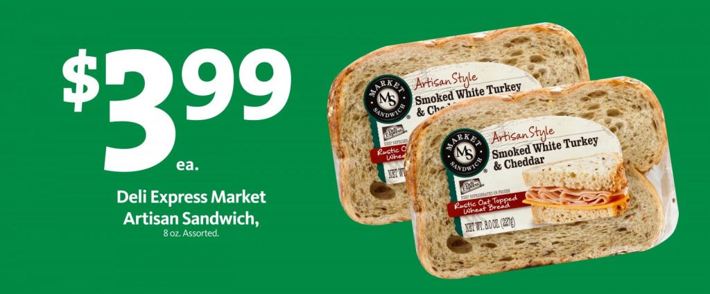Deli Express Artisan Sandwich $3.99