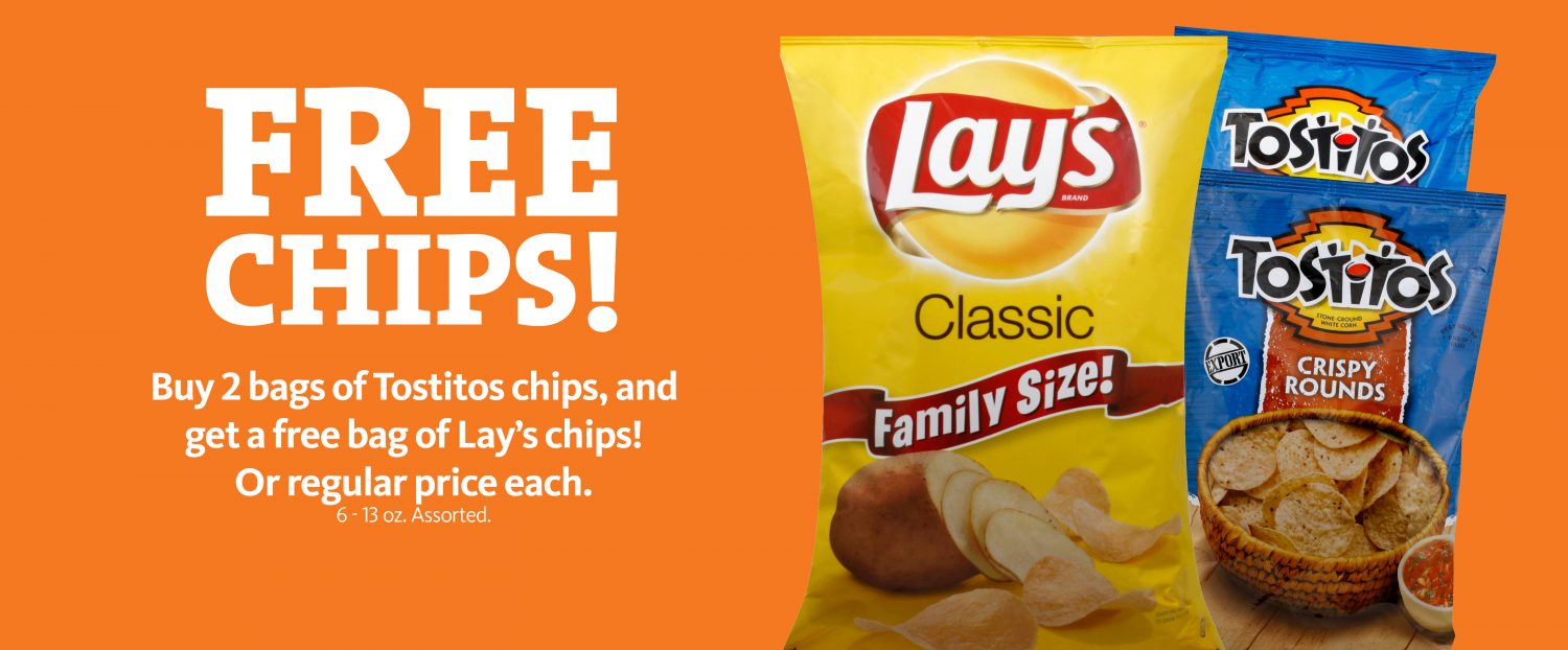 Express - Buy 2 Tostitos Chips Get Free Lay's