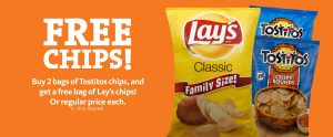 Express - Buy 2 Tostitos Chips Get Free Lay's