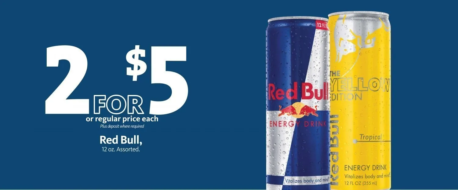 Express - Red Bull Energy Drink 2/$5