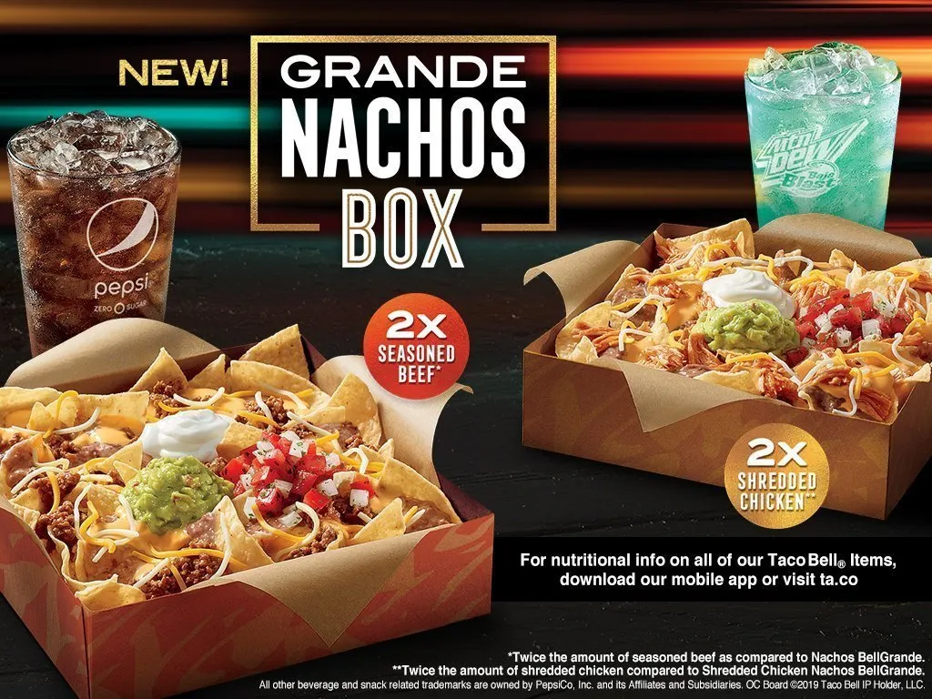 Taco Bell Grande Nachos Box