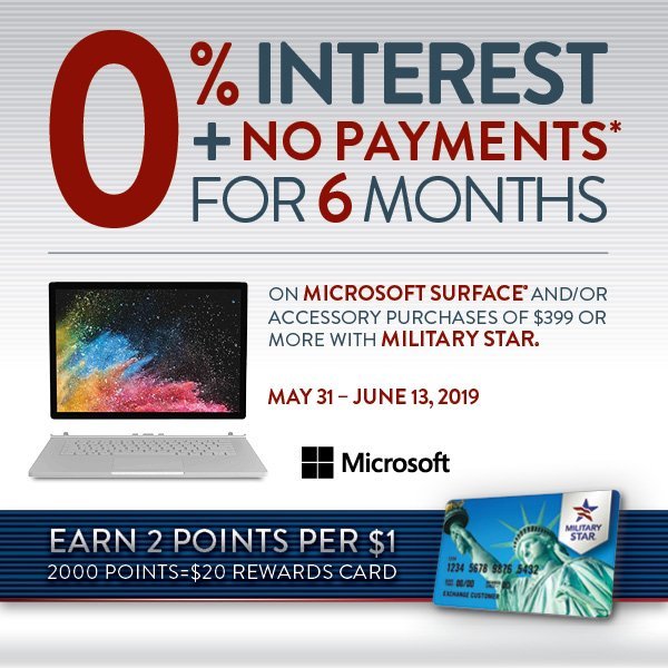 Military Star Offer - Microsoft Surface