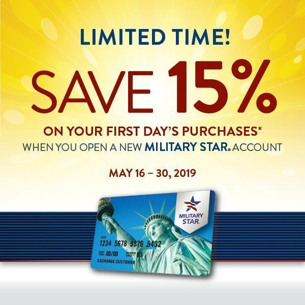 MILITARY STAR New Accounts 15% Off