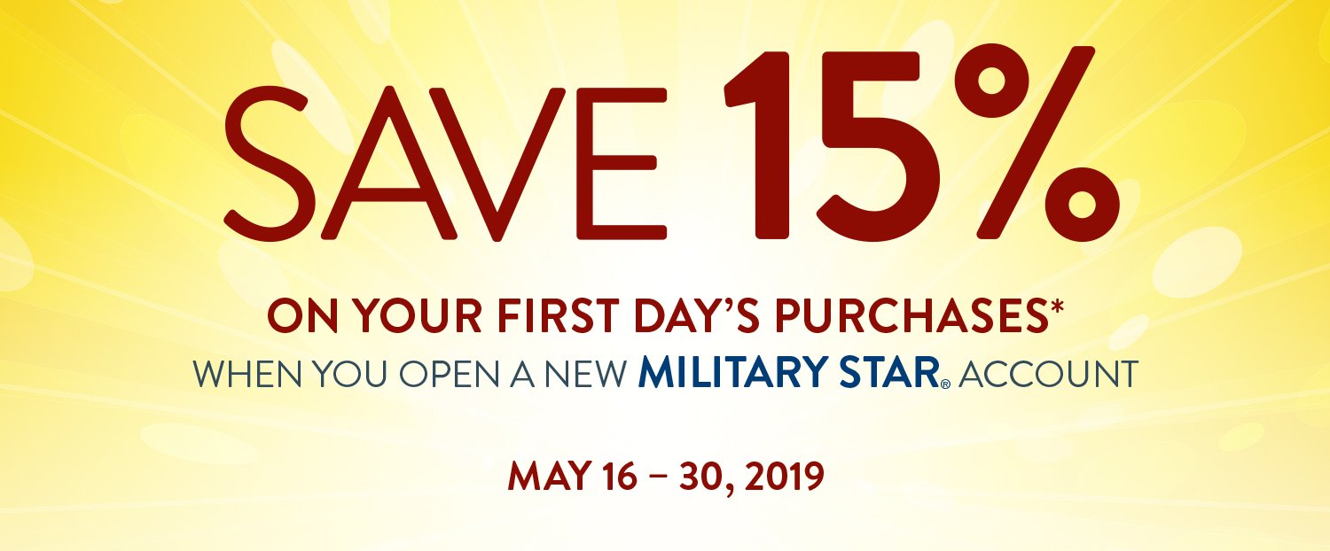 MILITARY STAR New Accounts 15% Off