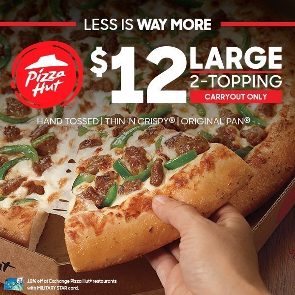 Pizza Hut Large 2 topping