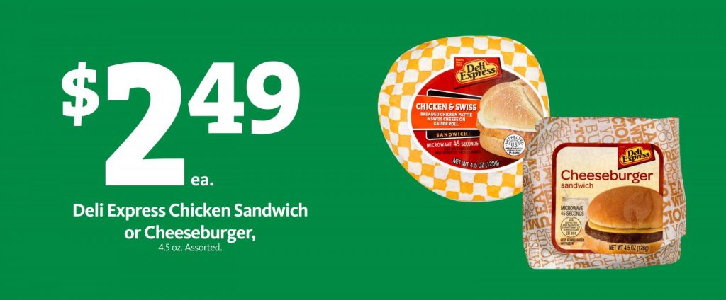 Express – Deli Express Sandwiches $2.49