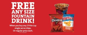 Express - Free Beverage with Frito Lay Chips Purchase