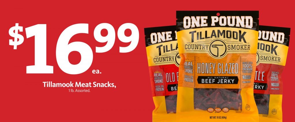 Express – Tillamook Jerky $16.99