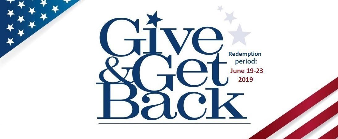 give, Get Back June 19-23