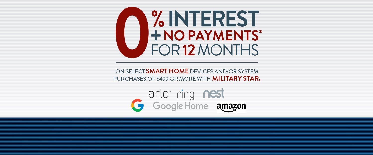 Military Star - Smart Home 0% Finance Deal