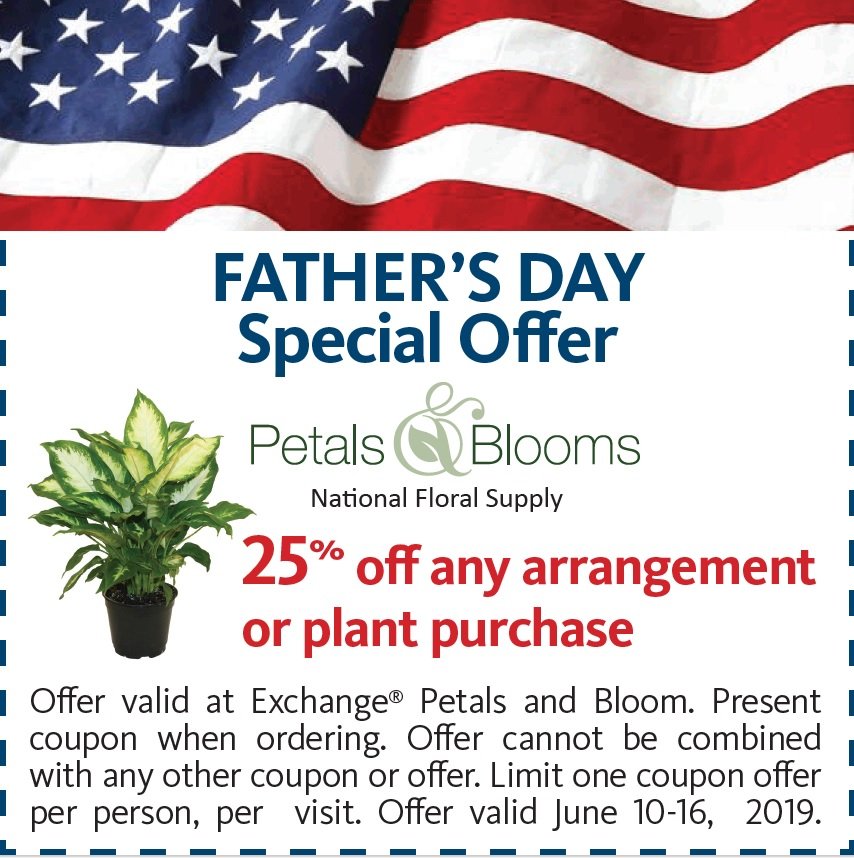 Petals and Blooms Father's Day sale