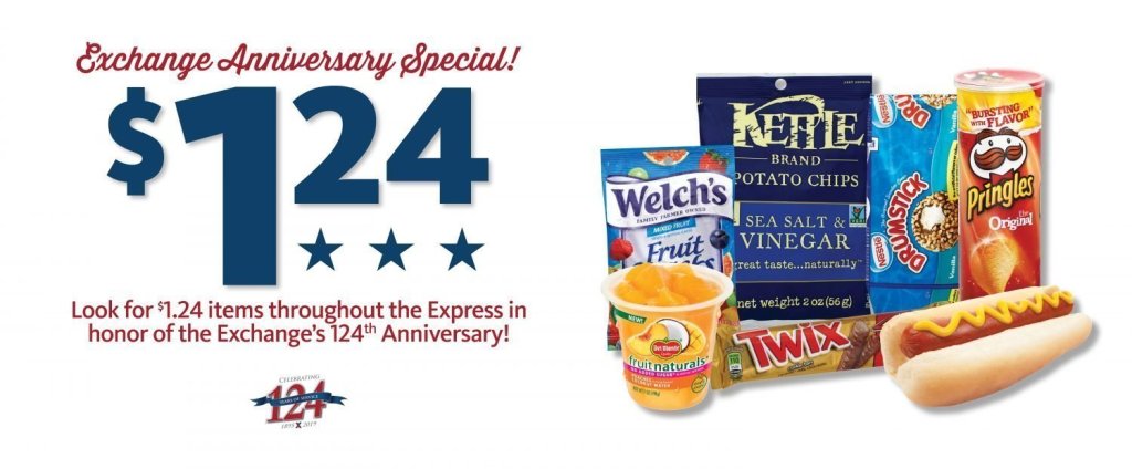 Express $1.24 Exchange Anniversary Specials