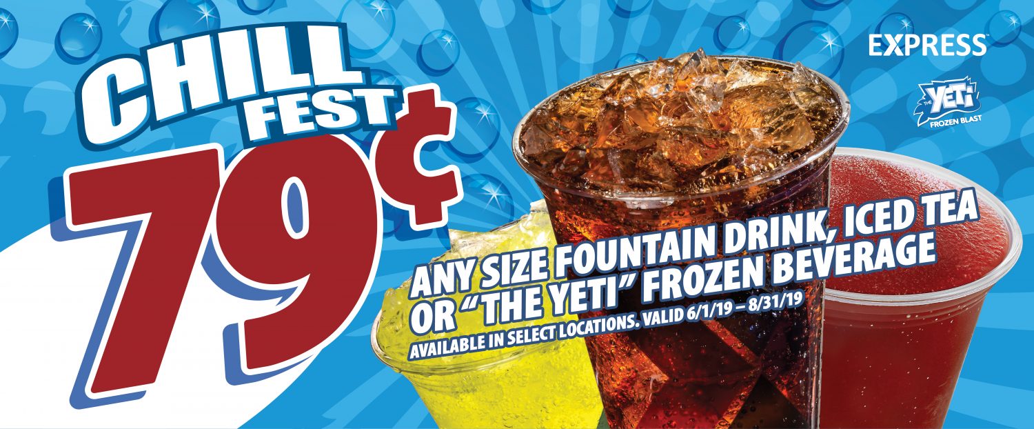 Express - Chill Fest 79¢ Drinks