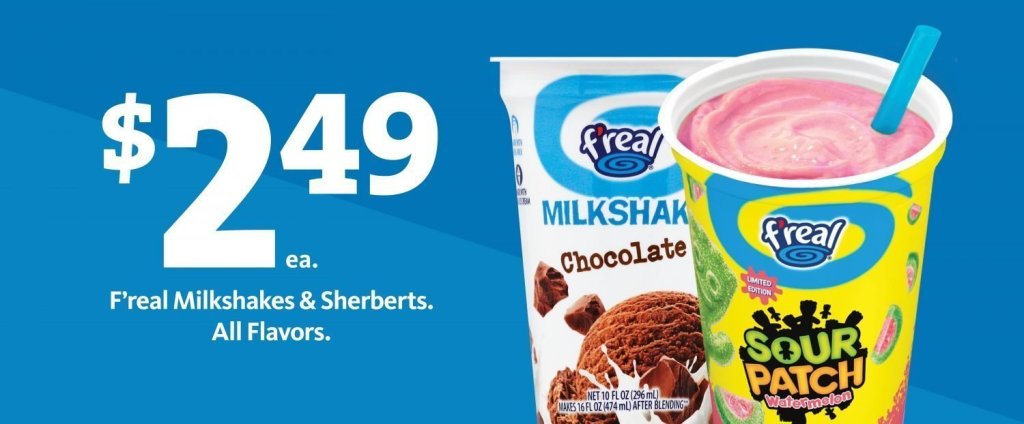 Express: F’real Shakes $2.49