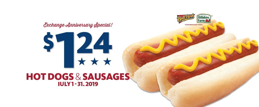 Express – Ball Park Hot Dogs and Hillshire Smoked Sausage $1.24