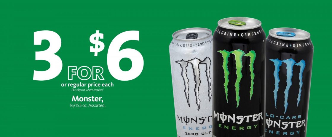 Express: Monster Energy Drink 3/$6