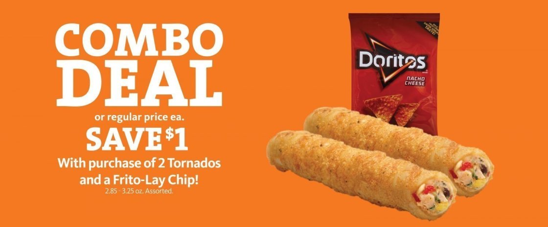 Express: Save $1 Combo Tornado & Frito Lay