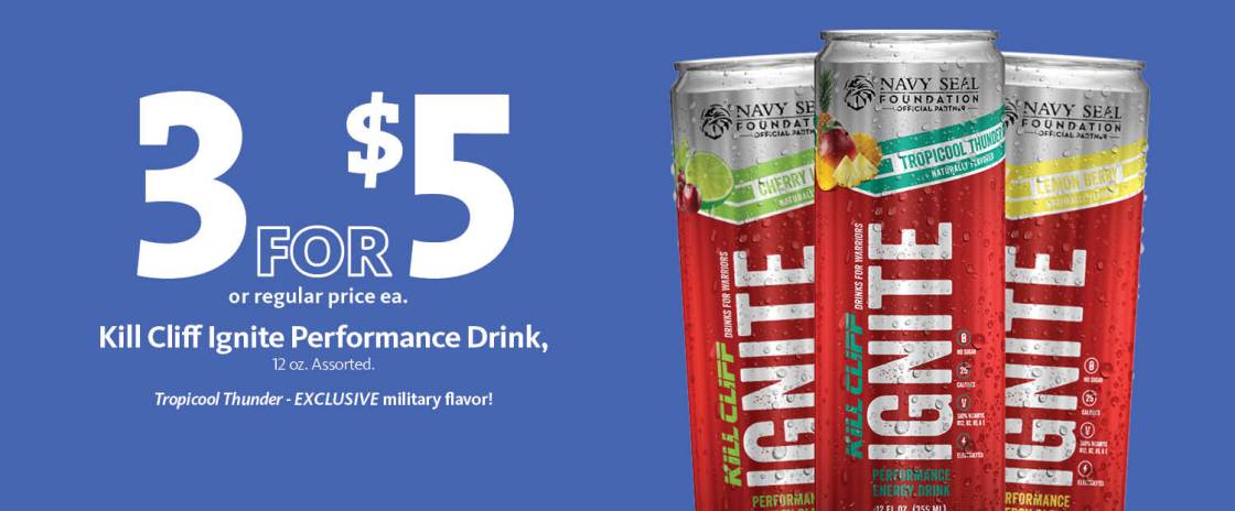 Express – Kill Cliff Ignite Energy Drink 3/$5