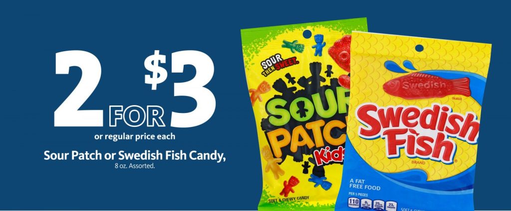 Express: Swedish Fish or Sour Patch 2/$3
