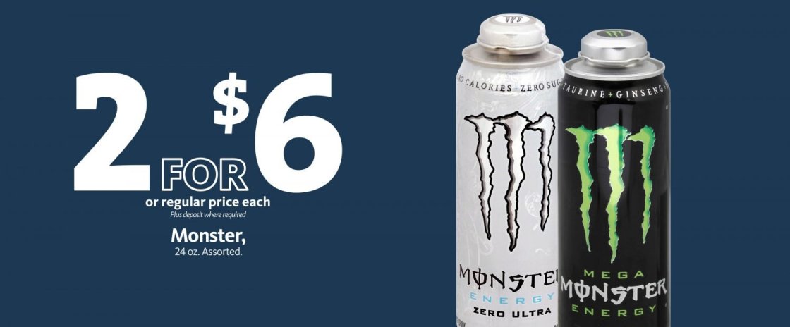 EXPRESS – Monster Energy Drink 2/$6