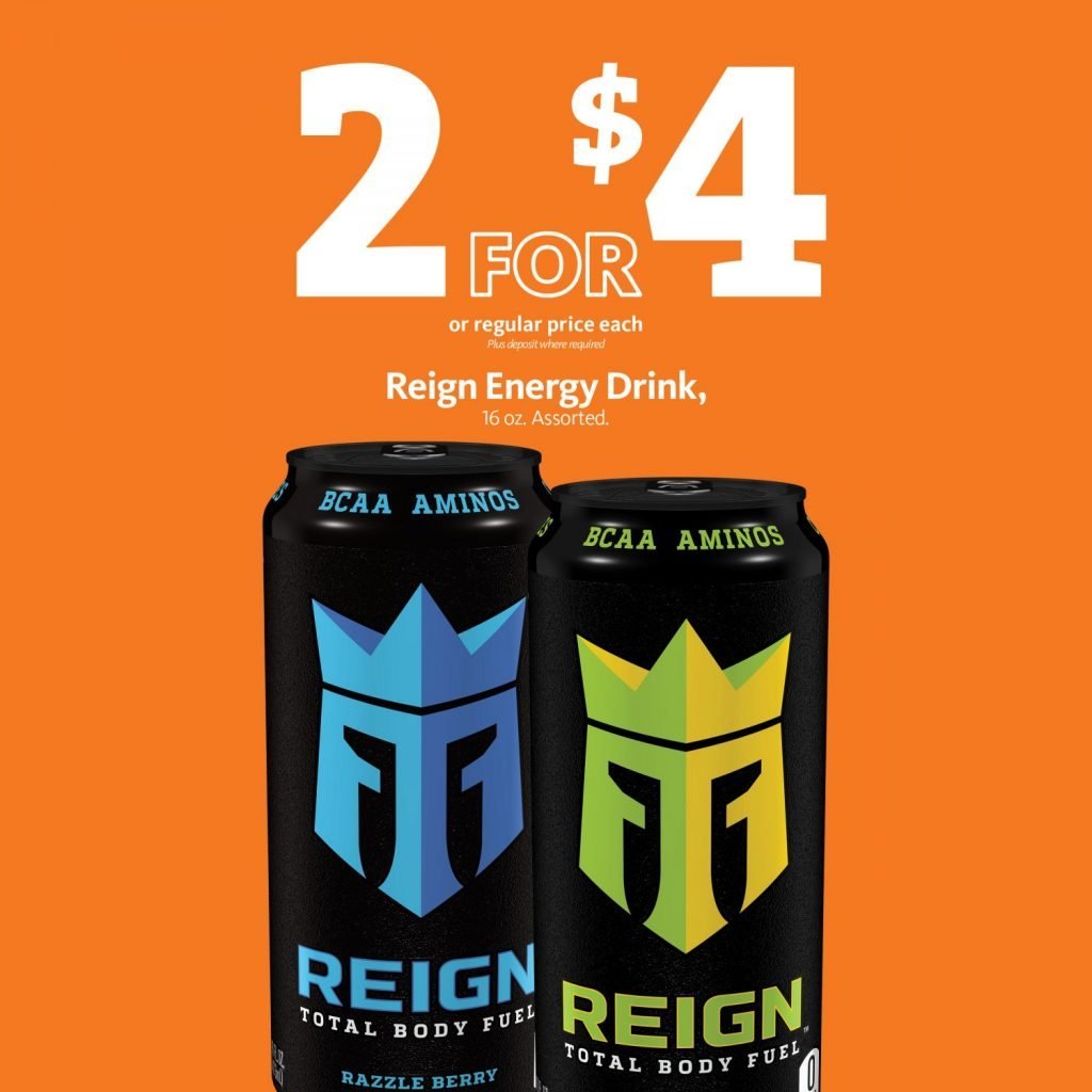 EXPRESS - Reign Energy Drink 2/$4 