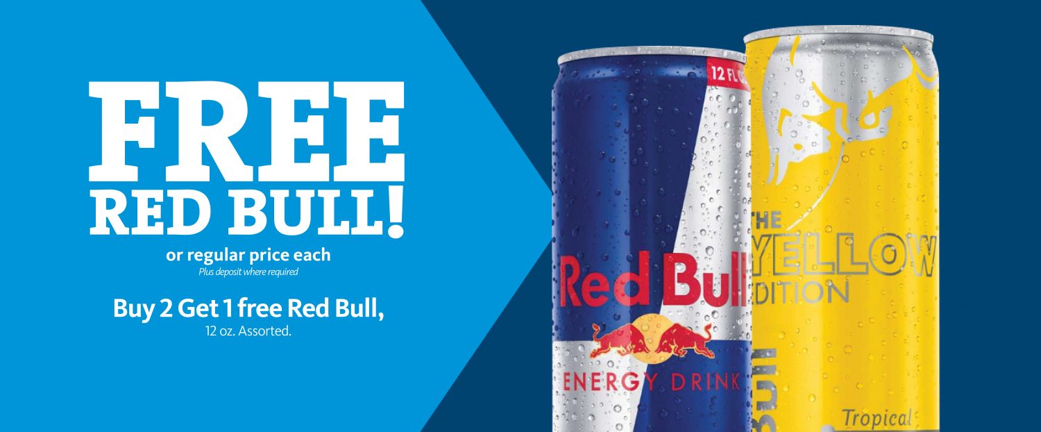 Express - Buy Two Red Bull Get One Free