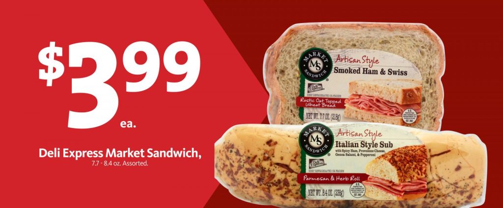 Express – Deli Express Market Sandwich $3.99