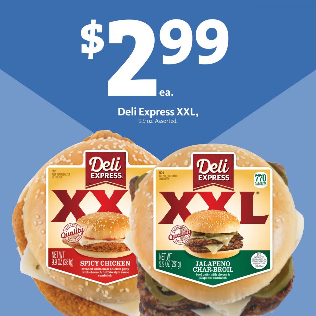 Express - Deli Express XXL Sandwiches $2.99 