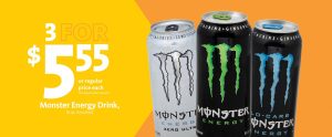 Express - Monster Energy Drinks 3/$5.55