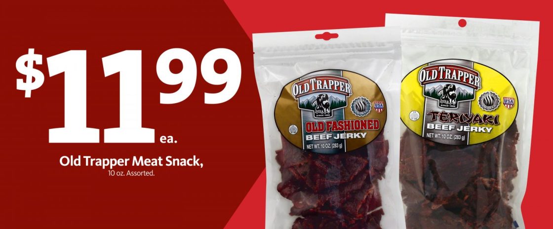 Express – Old Trapper Beef Jerky $11.99
