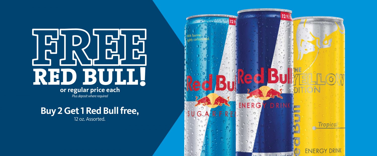 Express - Buy 2 Red Bull Get One Free