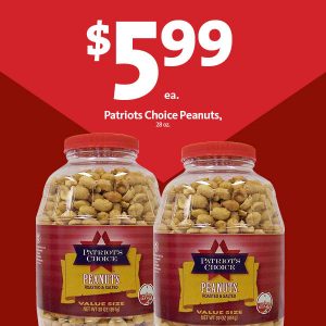 Express - Patriot's Choice Peanuts $5.99