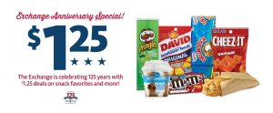 Express - 125th Exchange Anniversary $1.25 Offers