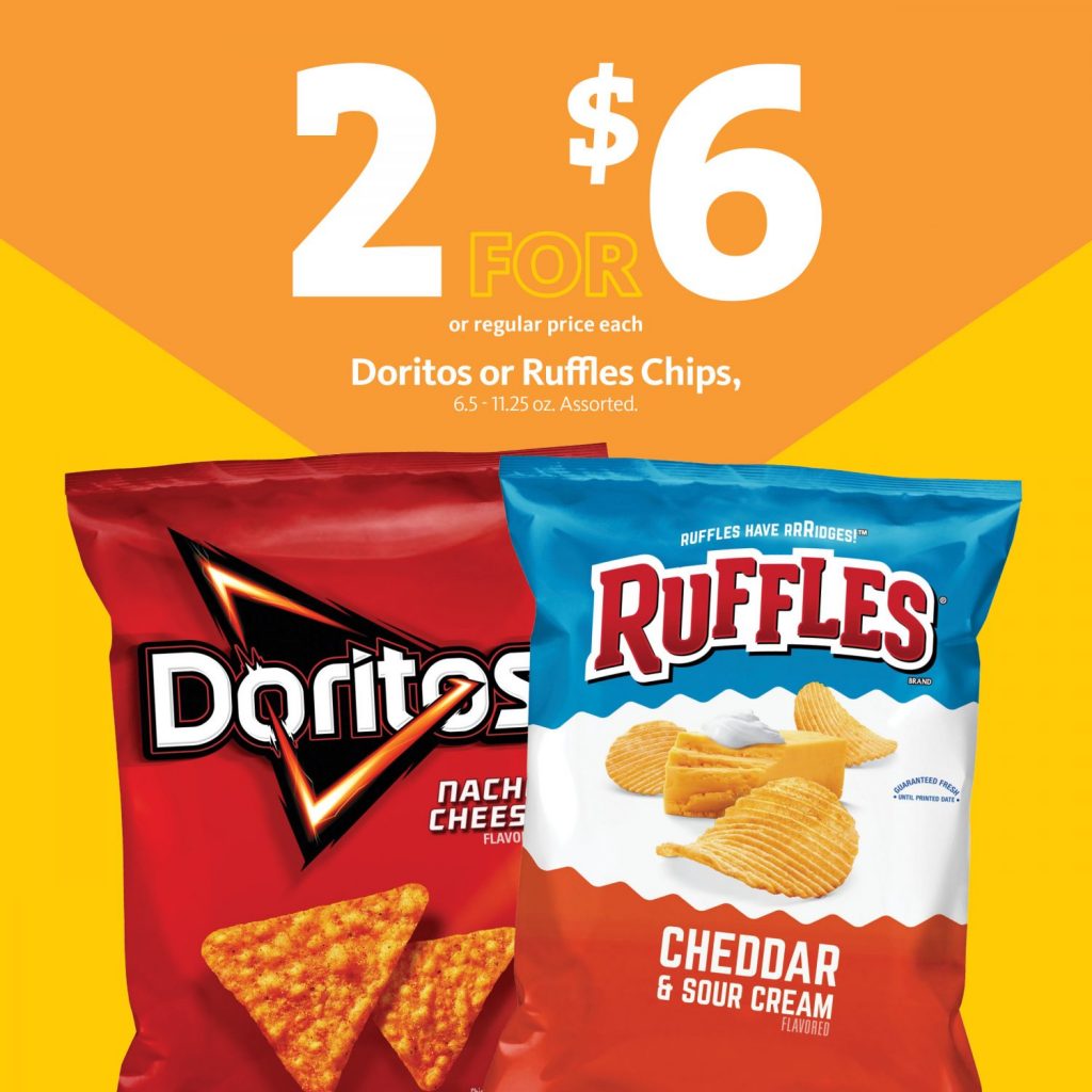 Express - Doritos and Ruffles 2/$6