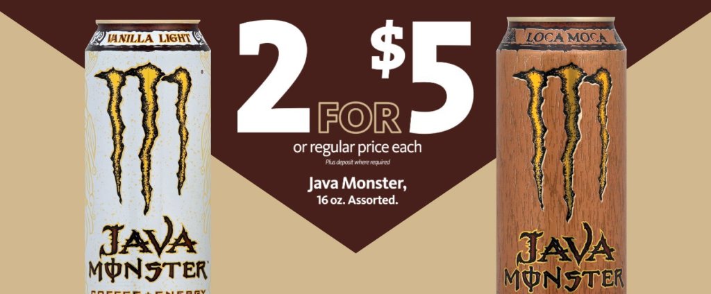 Express – Java Monster 2/$5