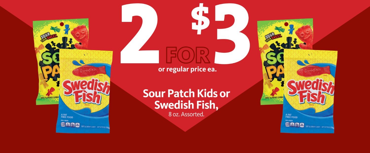 Express - Sour Patch & Swedish Fish 2/$3