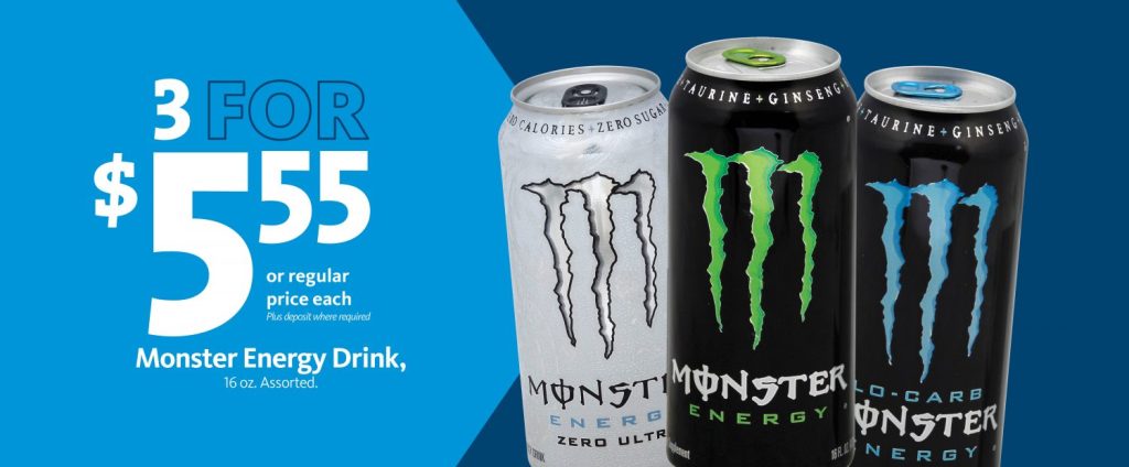 Express – Monster Energy Drink 3/$5.55
