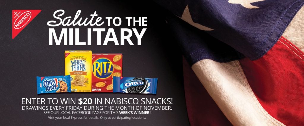 Express – Nabisco “Salute to the Military” Sweepstakes