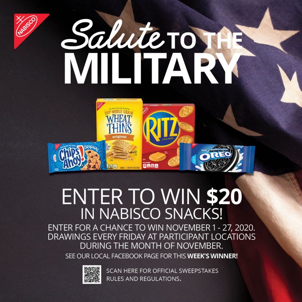 Express - Nabisco "Salute to the Military" Sweepstakes