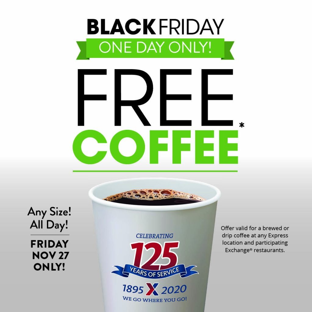 Express - FREE Black Friday Coffee