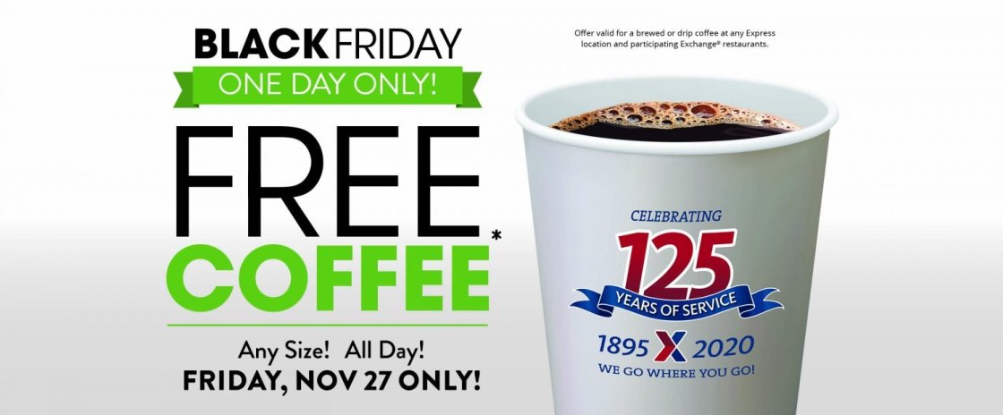Express – FREE Black Friday Coffee