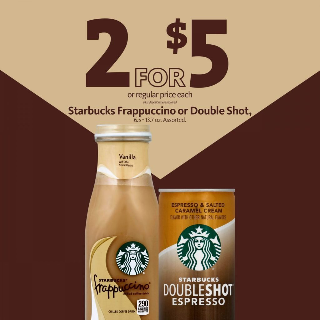 Express - Starbucks Frapp or Doubleshot 2/$5